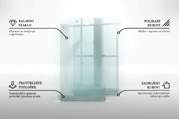 Sklenená doska na krájanie 