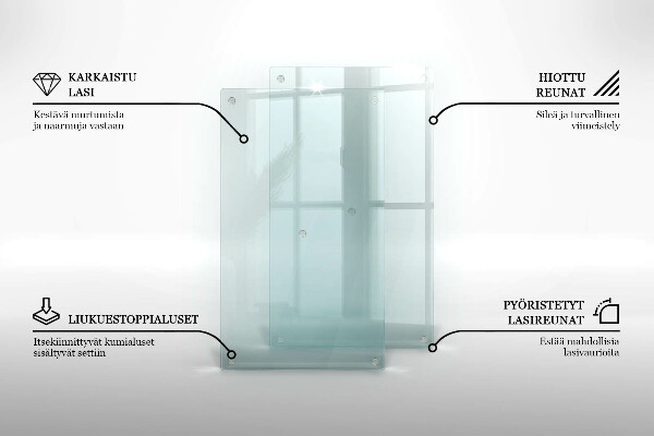 Sklenená doska na krájanie 