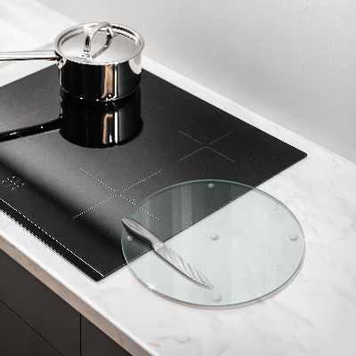 Sklenená doska na krájanie Sklenená doska na krájanie priehľadná okrúhla