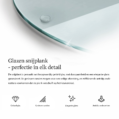 Sklenená doska na krájanie Sklenená doska na krájanie priehľadná okrúhla