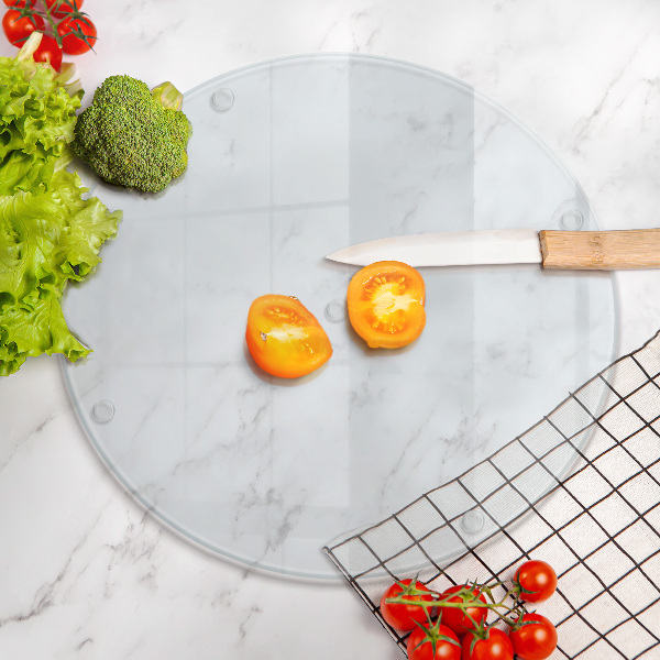 Sklenená doska na krájanie Sklenená doska na krájanie priehľadná okrúhla