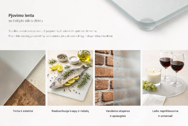 Doska na krájanie Dvojitá polopriehľadná