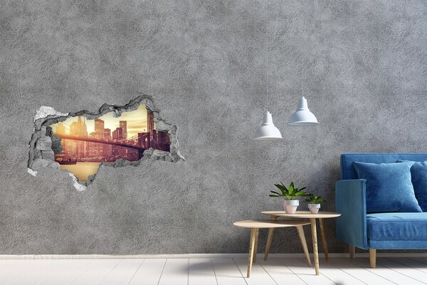 Fototapeta diera na stenu Brooklynský most pri západe slnka