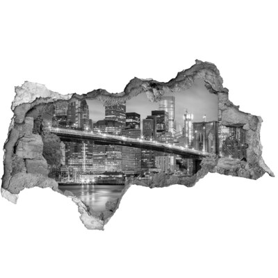 Fototapeta diera na stenu Brooklynský most v New Yorku