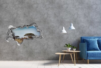 Diera 3D fototapeta Africká savana so slonmi