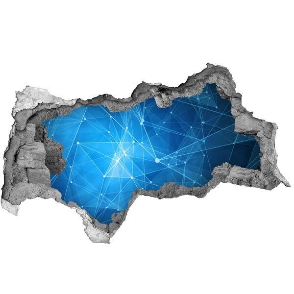 Samolepiaca diera na stenu Digitálny priestor za stenou