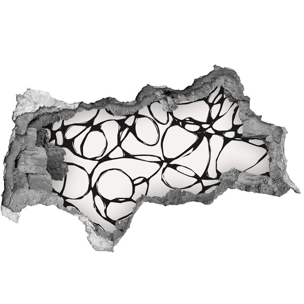 Fototapeta diera na stenu Abstraktné vzory na stene