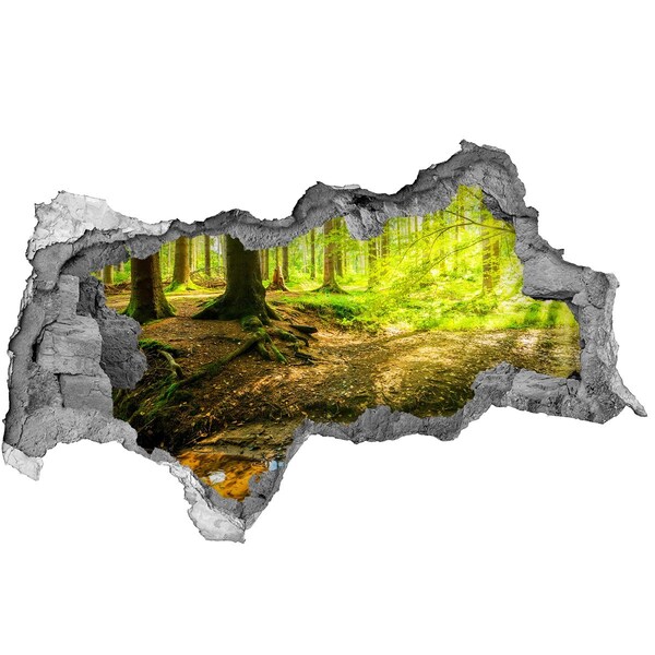 Samolepiaca nálepka Zelený les s potokom