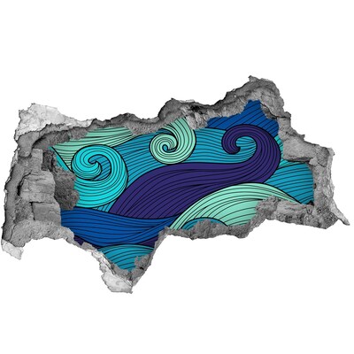 Fototapeta diera na stenu Vlny v oceáne