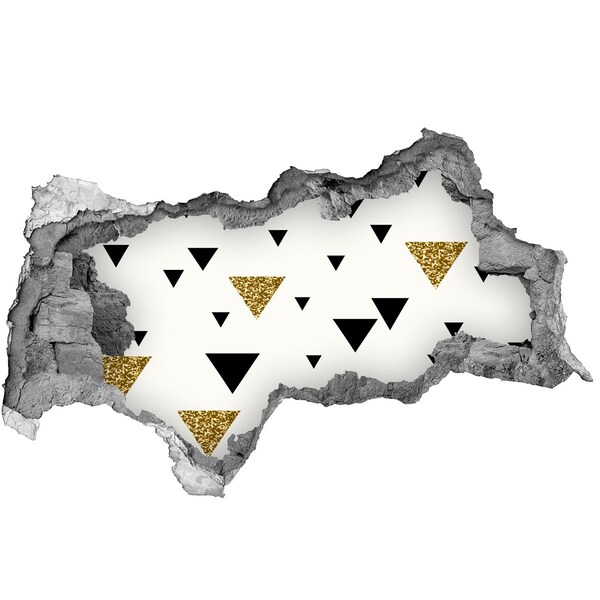 Fototapeta diera na stenu Moderný dizajn s trojuholníkmi