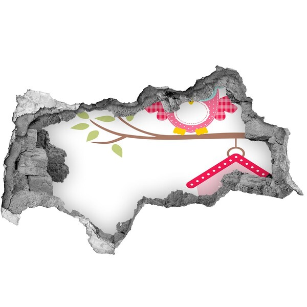 Samolepiaca nálepka na stenu Sovy na konári
