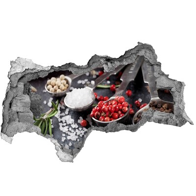 Nálepka 3D diera na stenu Raj korenia