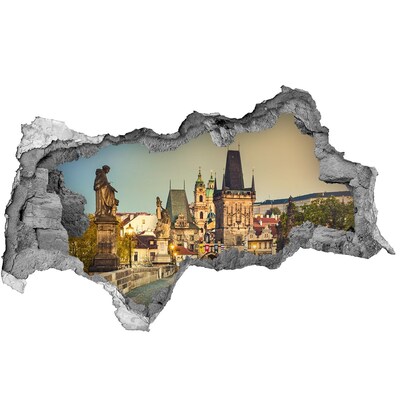 Fototapeta diera na stenu Praha vo svetle západu slnka