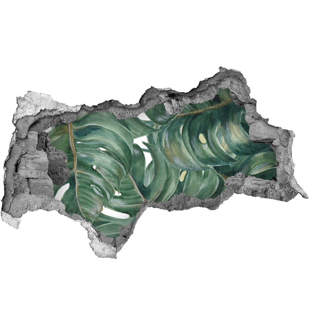 Nálepka 3D diera samolepiaca Monstera