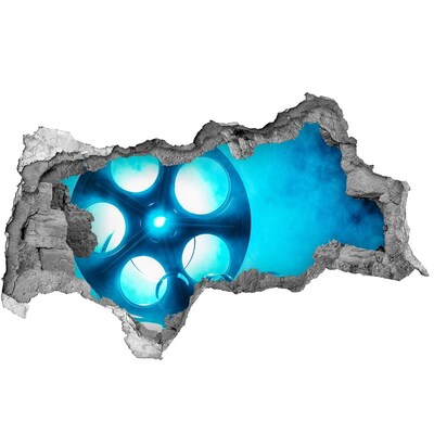 Samolepiaca diera na stenu Kino v akcii