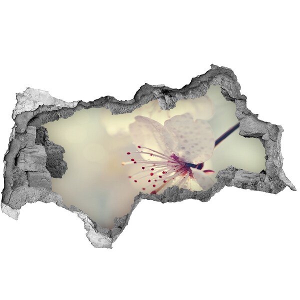 Samolepiaca nálepka na stenu Kvetinový sen za stenou
