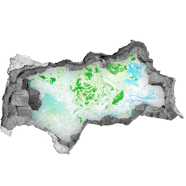 Diera 3D foto tapeta nálepka Zelená oáza v diere v stene