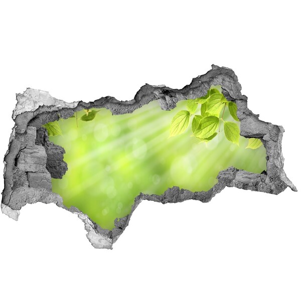 Samolepiaca nálepka fototapeta Zelený raj za múrom