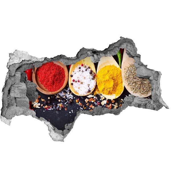 Nálepka 3D diera na stenu Raj korenia