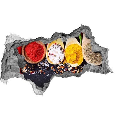 Nálepka 3D diera na stenu Raj korenia