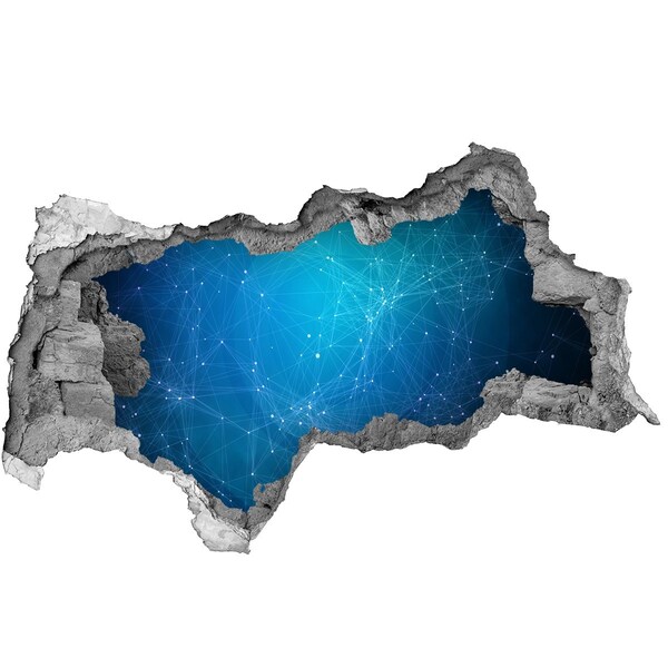 Foto fotografie diera na stenu Kozmický portál v stene