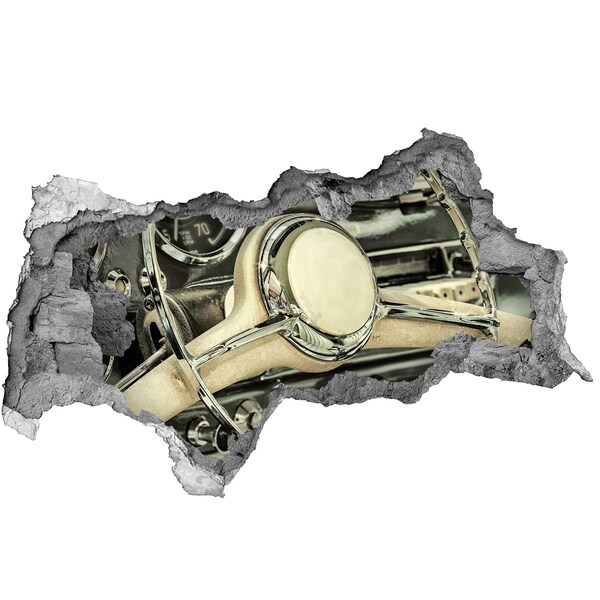 Foto fotografie diera na stenu Štýlový kokpit klasického auta