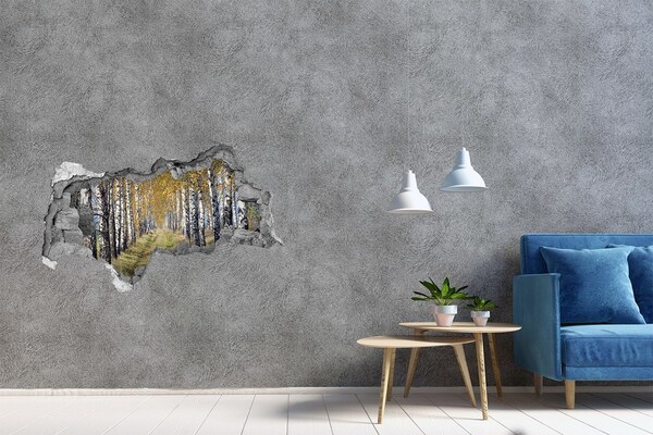 Samolepiaca nálepka Jesenná brezová alej