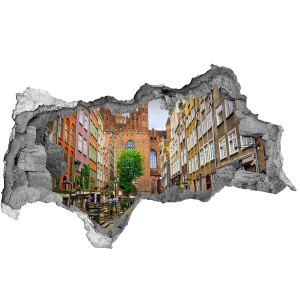 Fototapeta diera na stenu Výhľad na Gdaňsk