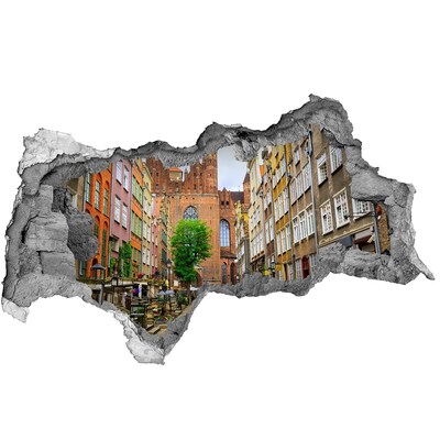 Fototapeta diera na stenu Výhľad na Gdaňsk