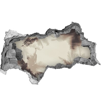 Samolepiaca nálepka fototapeta Tropická oáza za múrom