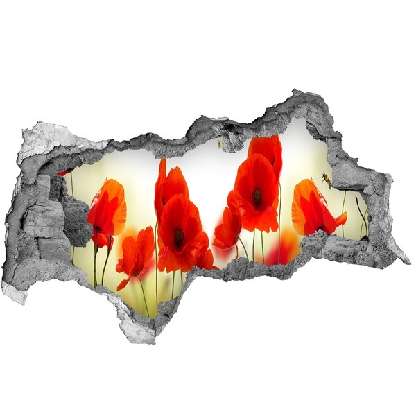 Fototapeta nálepka na stenu Kvetinový raj so včelou