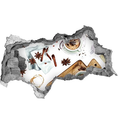 Samolepiaca nálepka betón Kávový kútik s korením