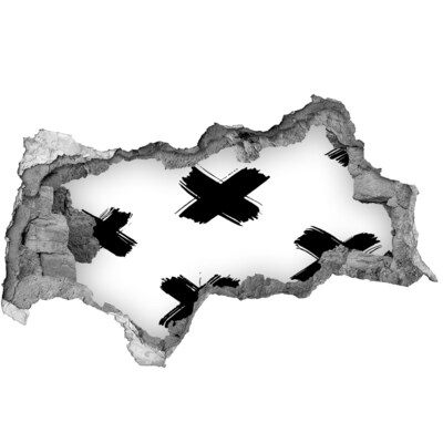 Fototapeta diera na stenu Štýlová diera v stene