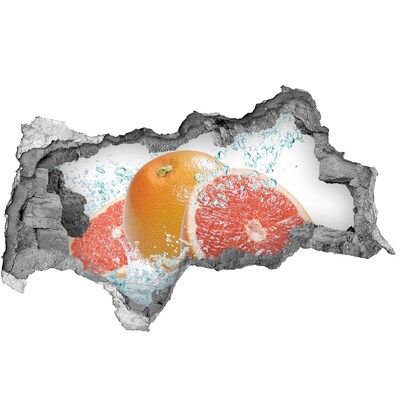 Nálepka 3D diera na stenu Ovocný raj s vodopádom