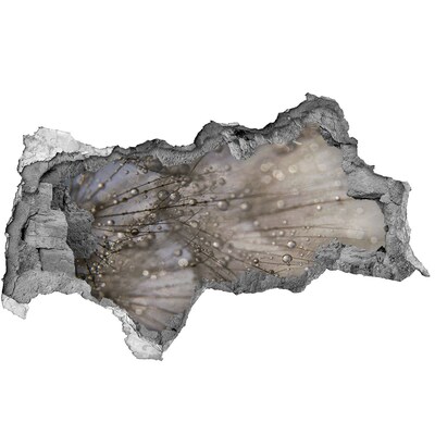 Samolepiaca nálepka na stenu Kvapky vody na skle