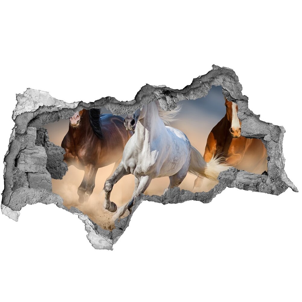Diera 3D fototapeta nálepka Kone v púšti