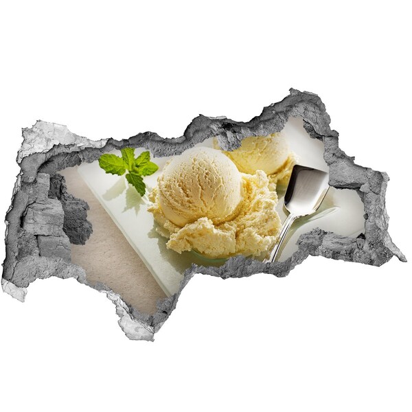 Nálepka 3D diera na stenu Ľadový raj