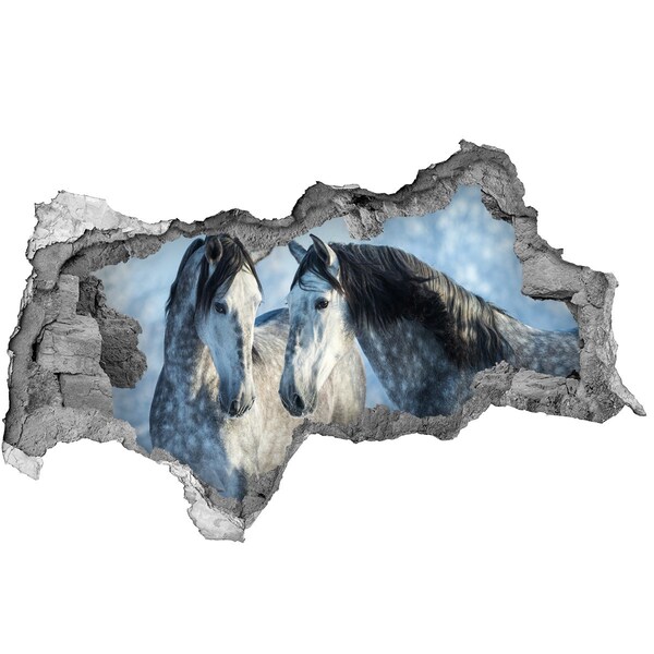 Diera 3D fototapeta nálepka Kone vo virtuálnom priestore