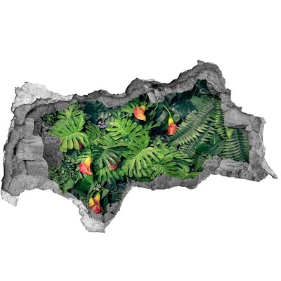 Samolepiaca nálepka Tropická záhrada za múrom