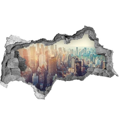 Fototapeta diera na stenu Pohľad z diery v stene