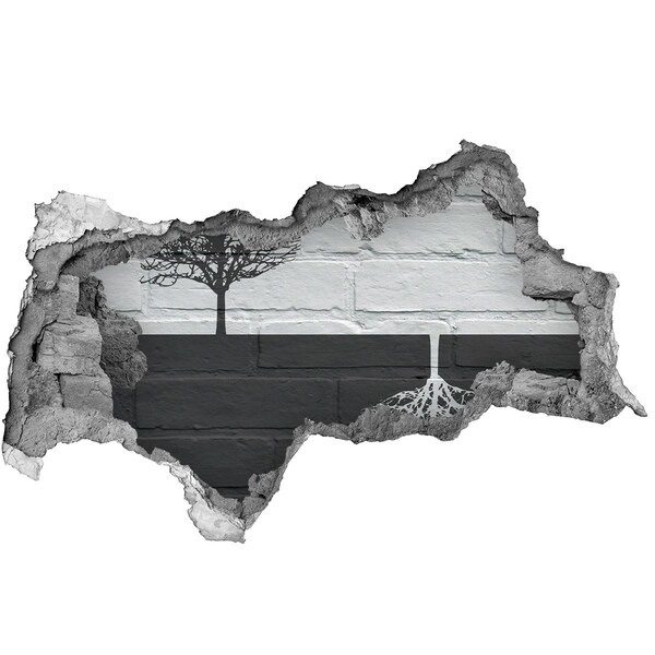 Diera 3D fototapeta nástenná Strom s koreňmi