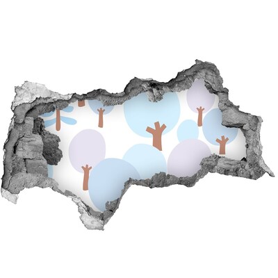 Fototapeta diera na stenu Krajina so stromami