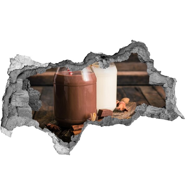 Nálepka diera na stenu Čokoládové pochúťky v prírodnom prostredí