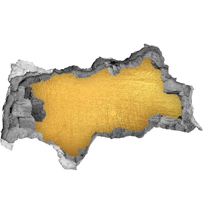 Fototapeta diera na stenu Zlatá diera v stene