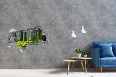 Diera 3D v stene na stenu Smrekový les