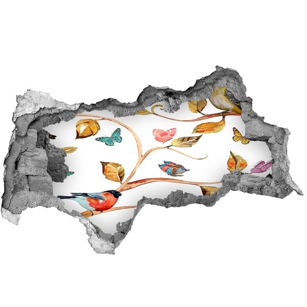 Diera 3D fototapeta nálepka Diera v záhrade v stene