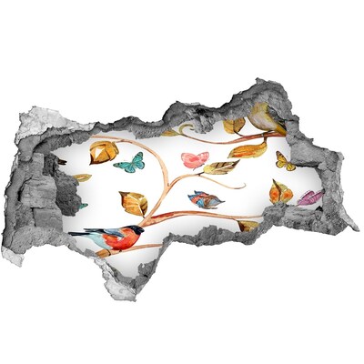 Diera 3D fototapeta nálepka Diera v záhrade v stene