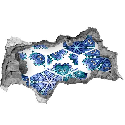 Fototapeta diera na stenu Farebný vzor na stene