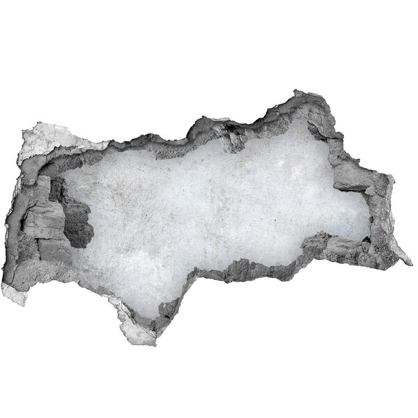 Fototapeta diera na stenu Poškodená stena s modrým pozadím