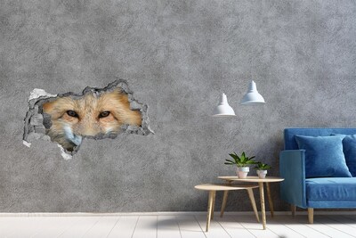 Diera 3D fototapeta na stenu nálepka Líška